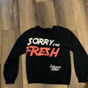black crewneck